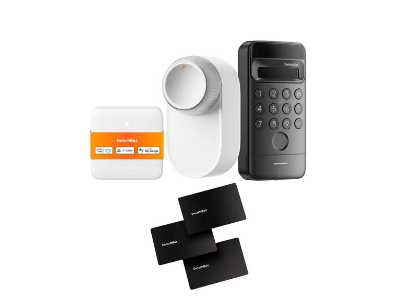 SwitchBot Smart Lock Ultra Vision Combo Aluminiumlegierung Weiss