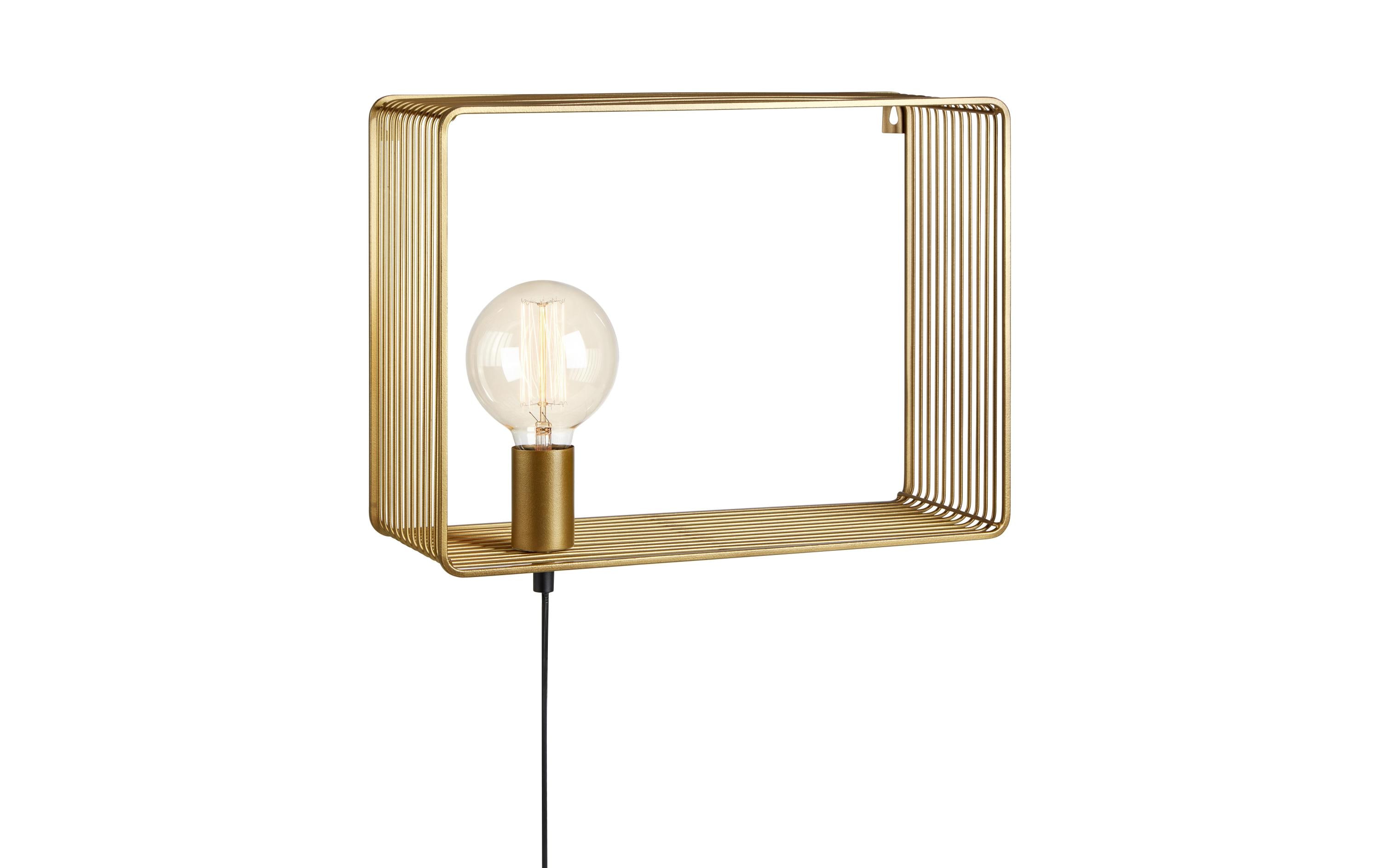 Markslöjd Wandleuchte SHELF 1L 1x E27, Gold Markslöjd Wandleuchte SHELF 1L 1x E27, Gold