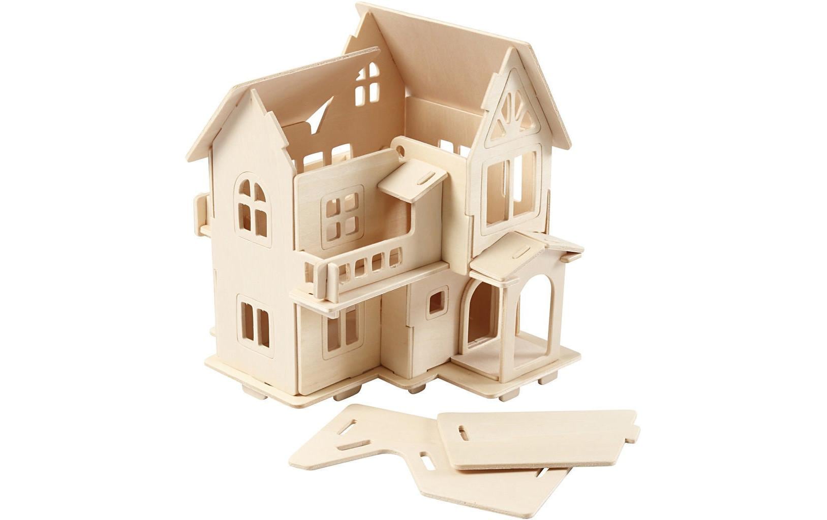 Creativ Company Mini-Haus 3D mit Balkon