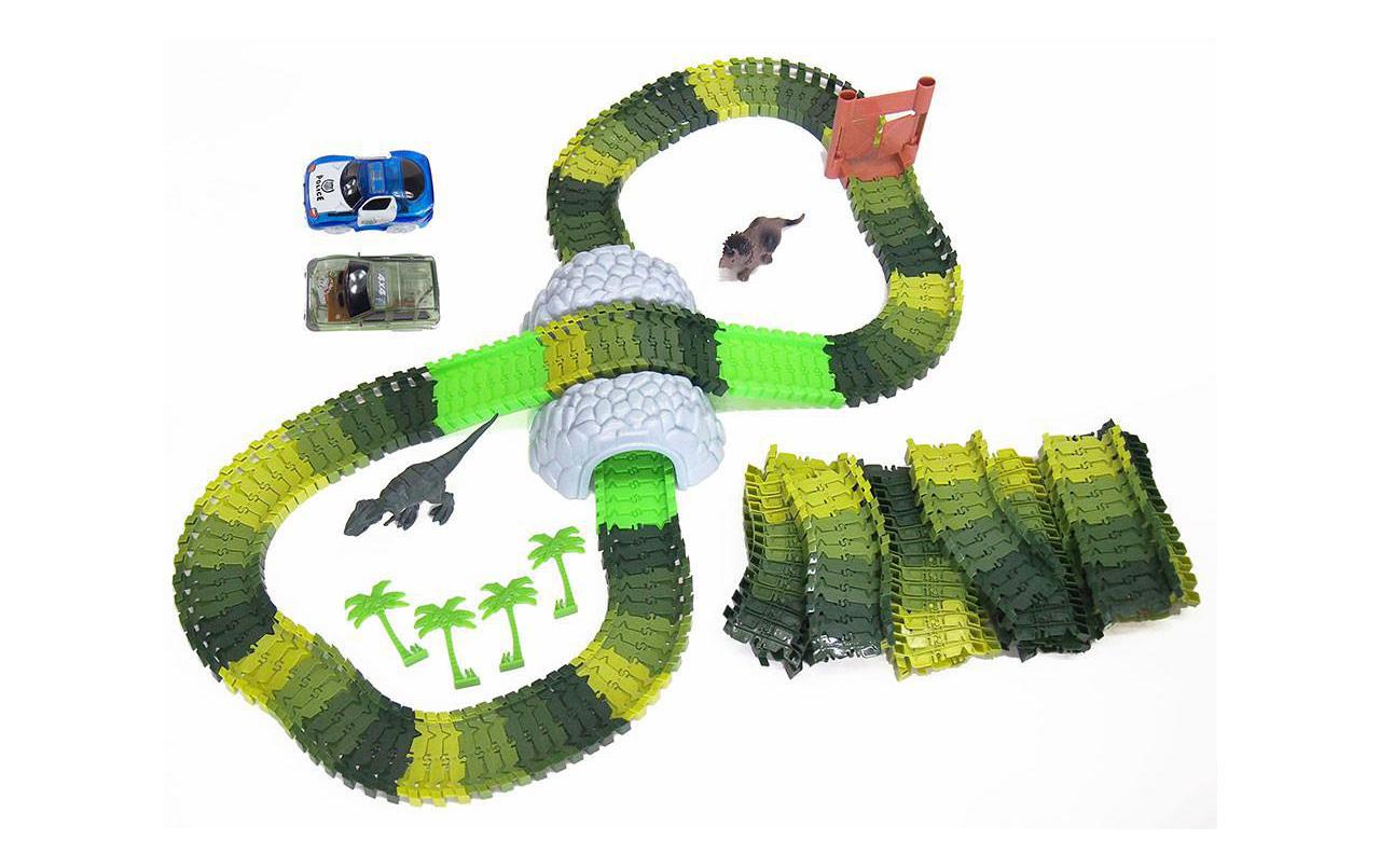 Amewi Magic Traxx Bahn Dino-Park Mega Set mit Tunnel Amewi Magic Traxx Bahn Dino-Park Mega Set mit Tunnel