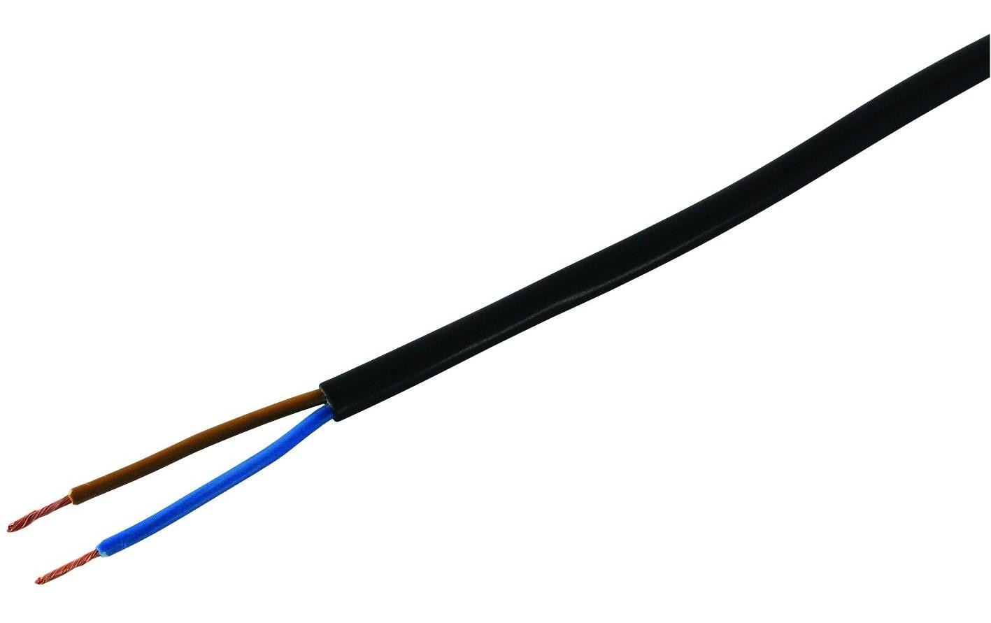 STEFFEN Installationskabel TD 2 x 1.0 mm², 100 m Schwarz