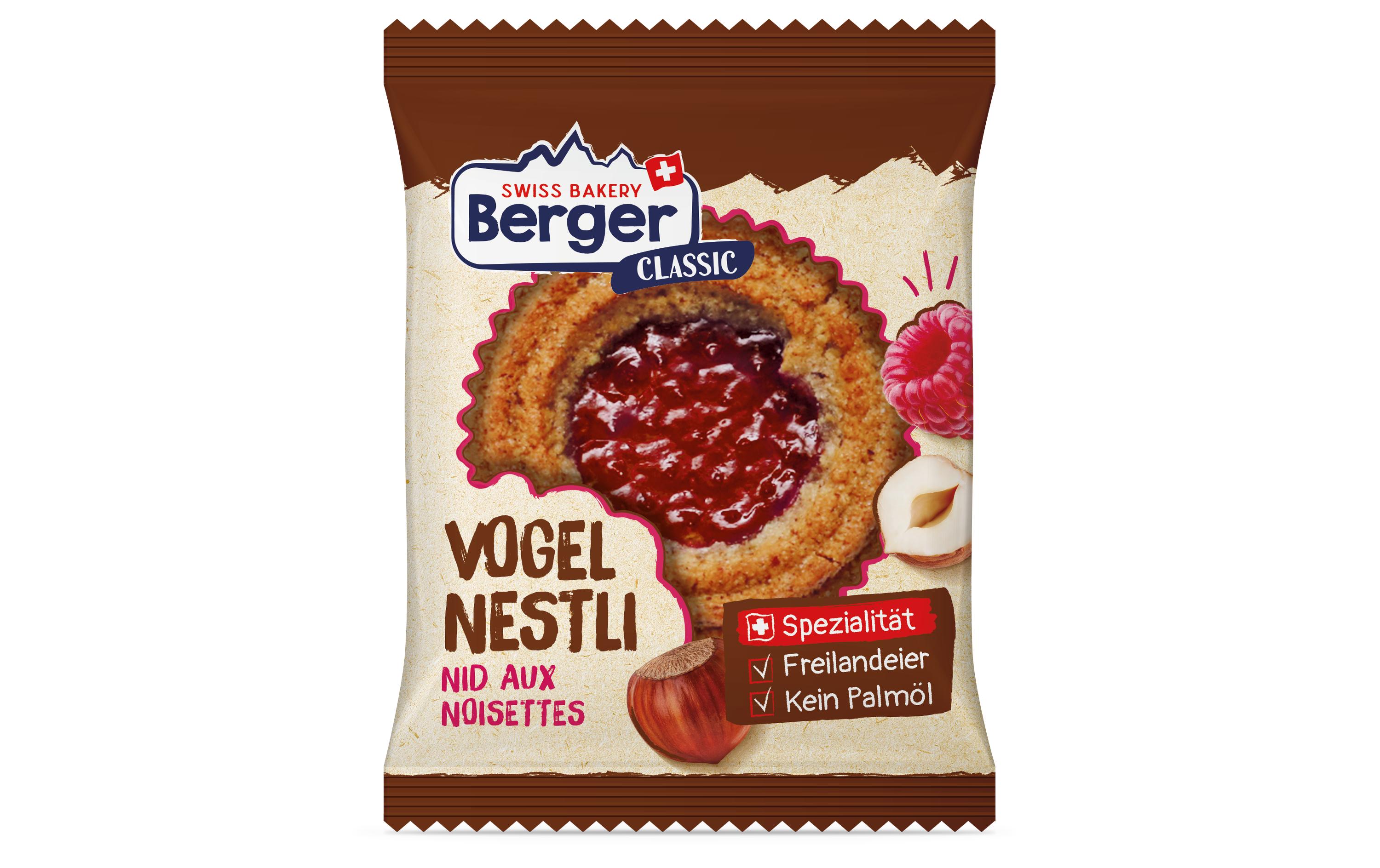 Berger Gebäck Vogelnestli 10 x 74 g