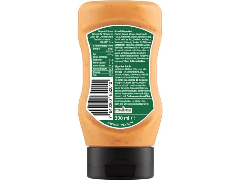 Chipeno Sauce Plant Based 300 ml
