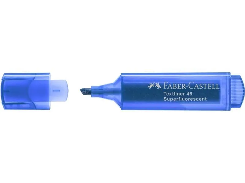 Faber-Castell Textmarker 1546 superfluorescent Blau