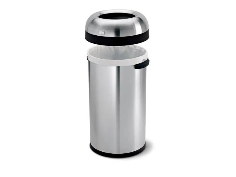 Simplehuman Abfalleimer CW1407 60 Liter, Silber