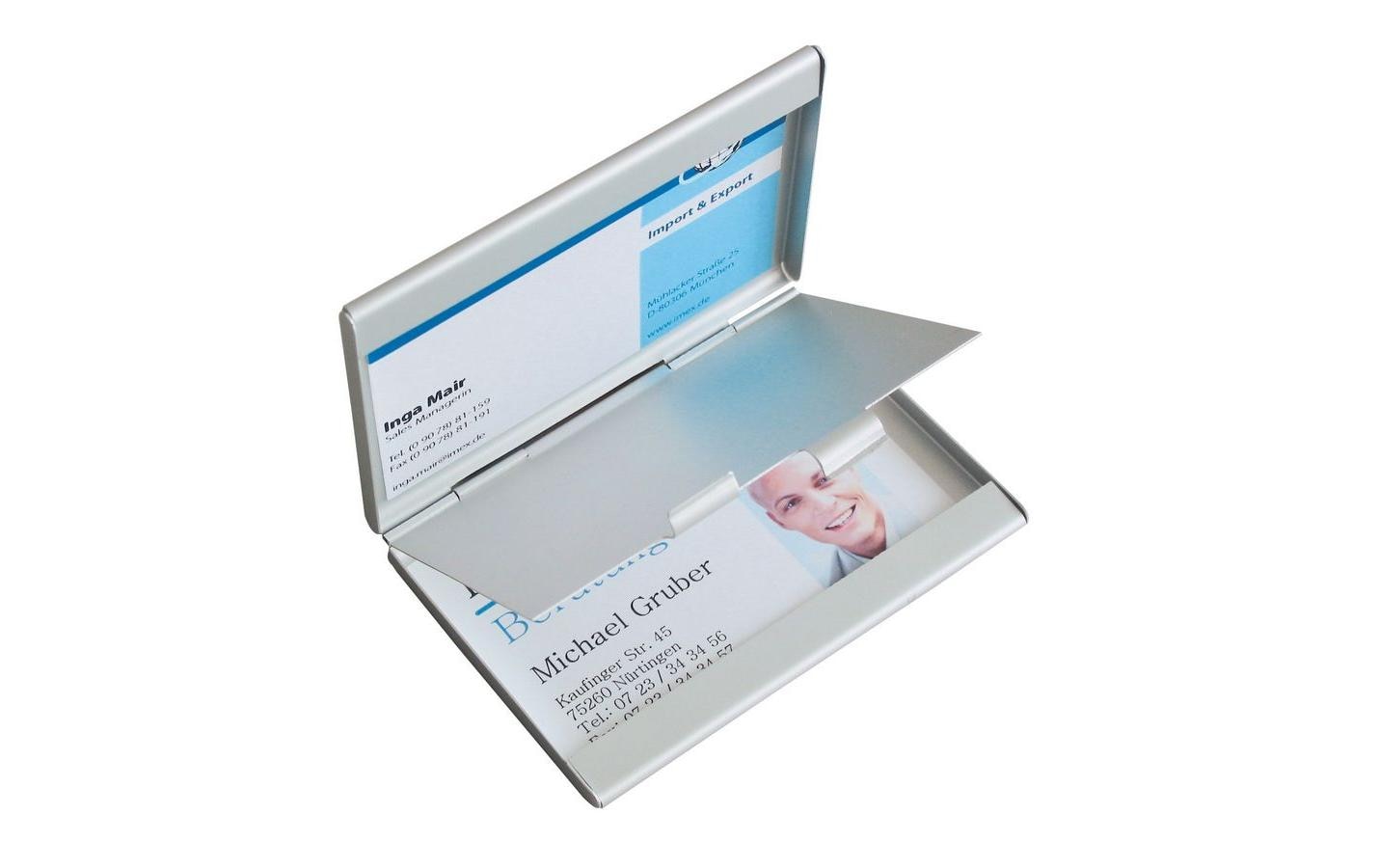 Sigel Kreditkartenetui Twin 2-fach, Silber Sigel Kreditkartenetui Twin 2-fach, Silber