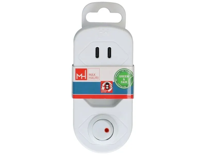 Max Hauri Mehrfachstecker Adapt 1x Typ 13, 2x USB-C, 20 W Max Hauri Mehrfachstecker Adapt 1x Typ 13, 2x USB-C, 20 W