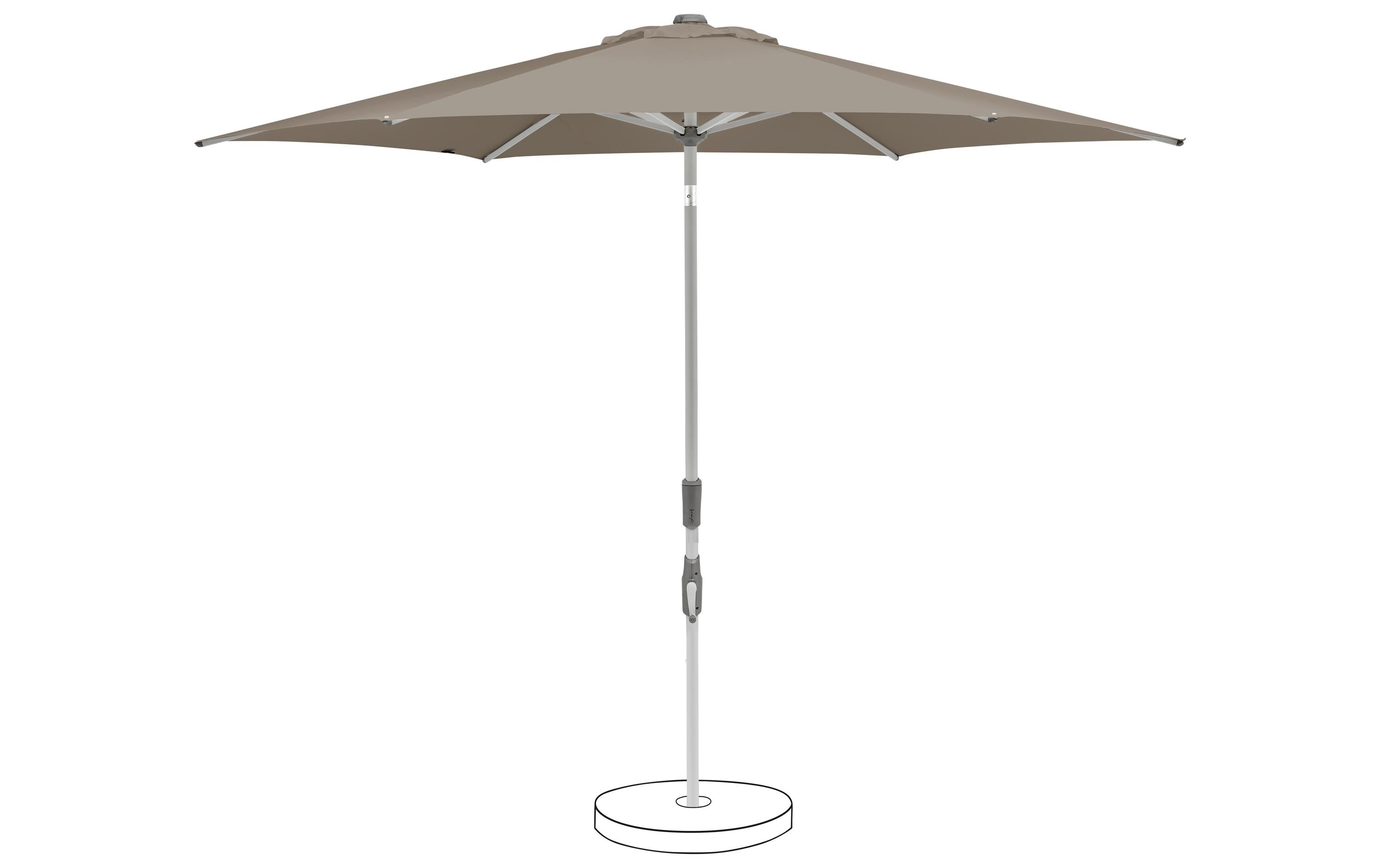 Suncomfort by Glatz Sonnenschirm Slide Ø 250 cm, Light Taupe Suncomfort by Glatz Sonnenschirm Slide Ø 250 cm, Light Taupe