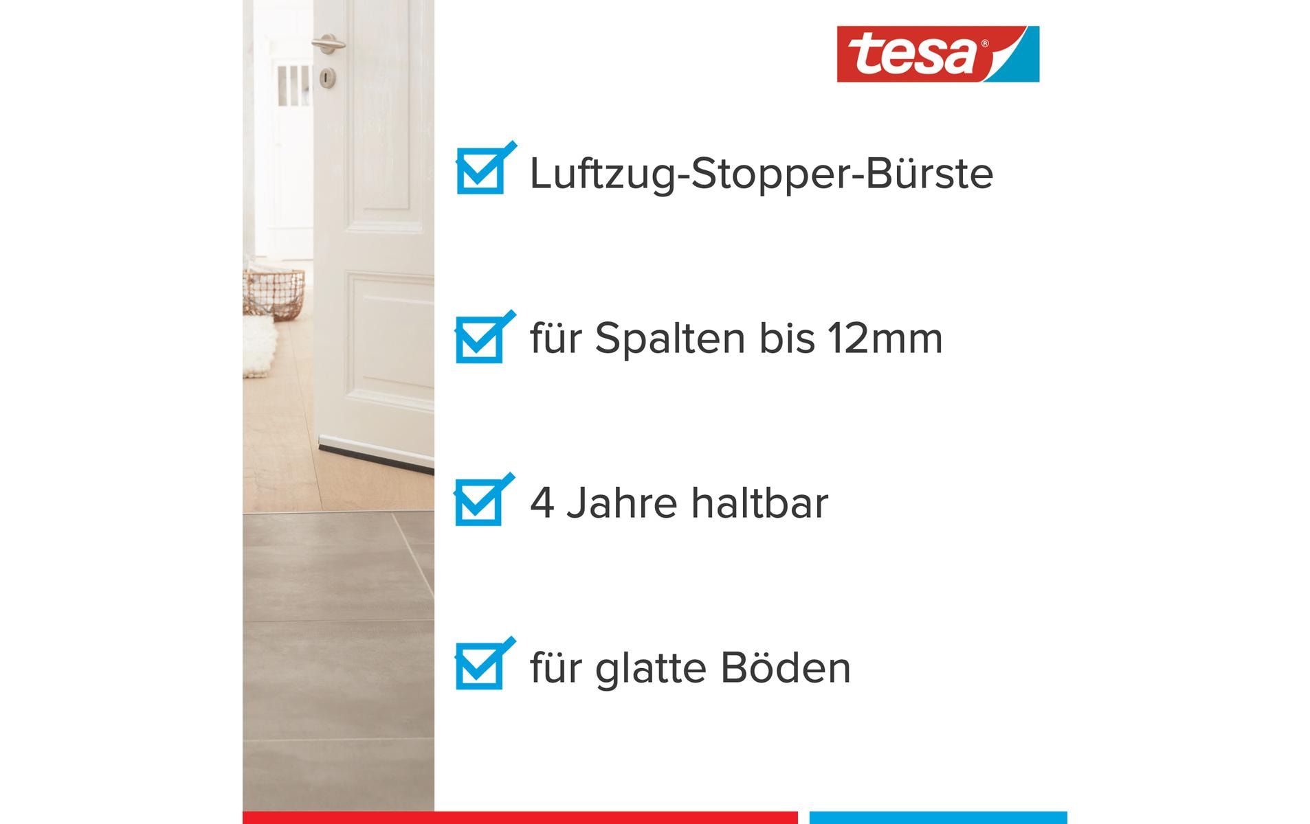 tesa Türdichtschiene Standard, 1 m x 37 mm