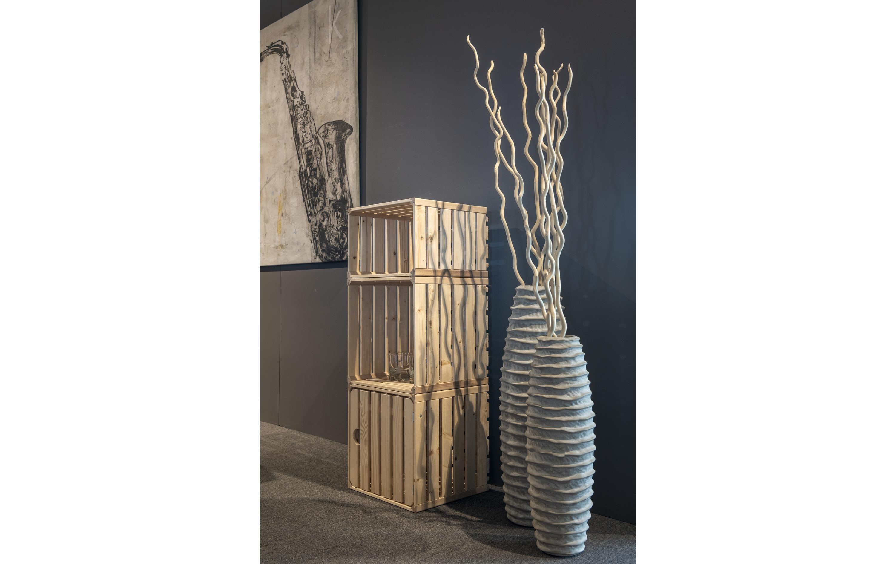 Holz Zollhaus Holzharasse A 35 x 35 cm, mit Tür schweizer Holz