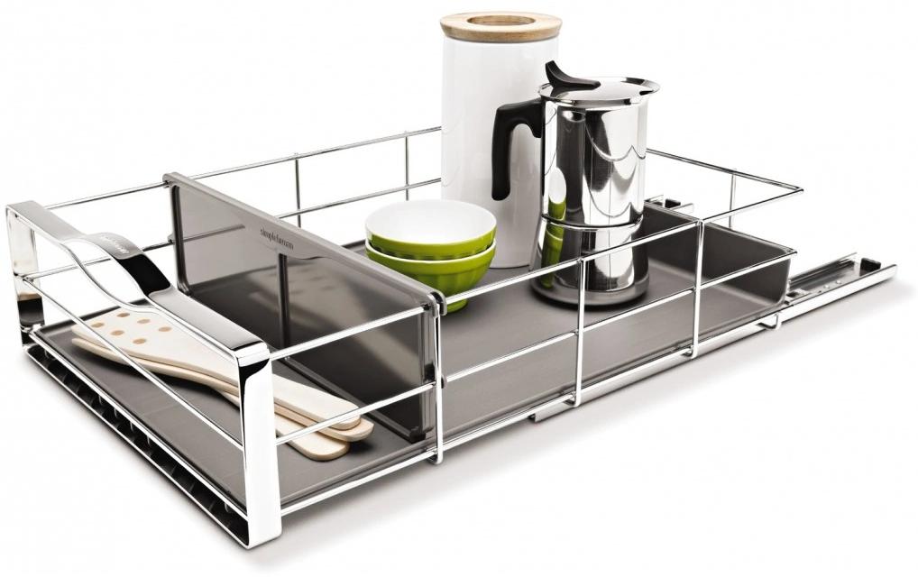 Simplehuman Organizer 35 x 50.8 cm, Grau/Silber