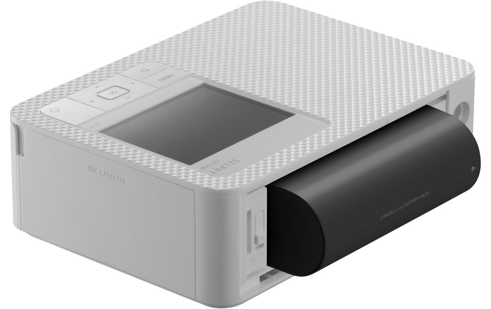 Canon Fotodrucker Selphy CP1500 Weiss inkl. Papier und Tinte