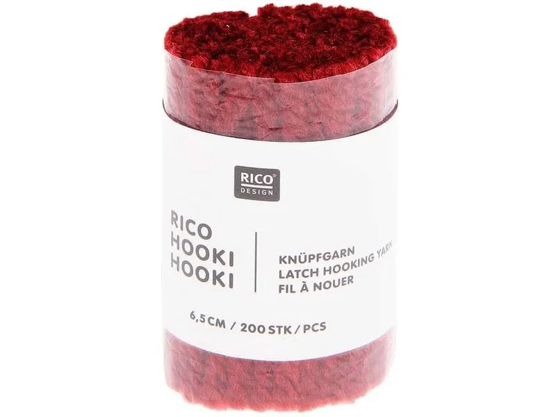Rico Design Hooki Knüpfgarn Dunkelrot