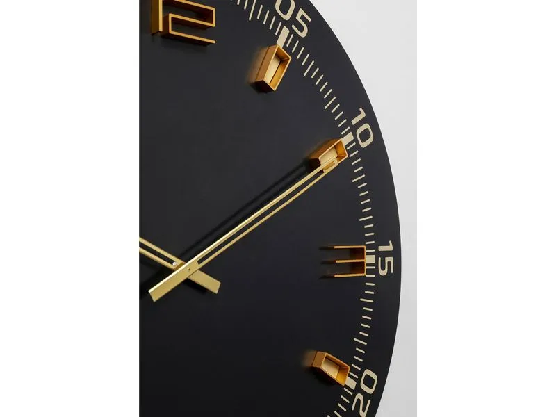 Kare Wanduhr Milk Bar 60 cm, Gold/Schwarz Kare Wanduhr Milk Bar 60 cm, Gold/Schwarz