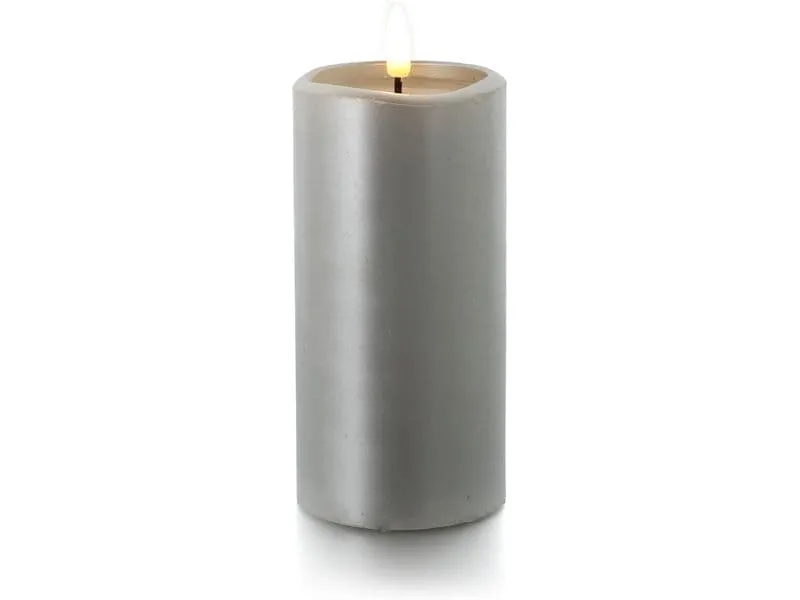balthasar LED Kerze Novita gross Silber balthasar LED Kerze Novita gross Silber