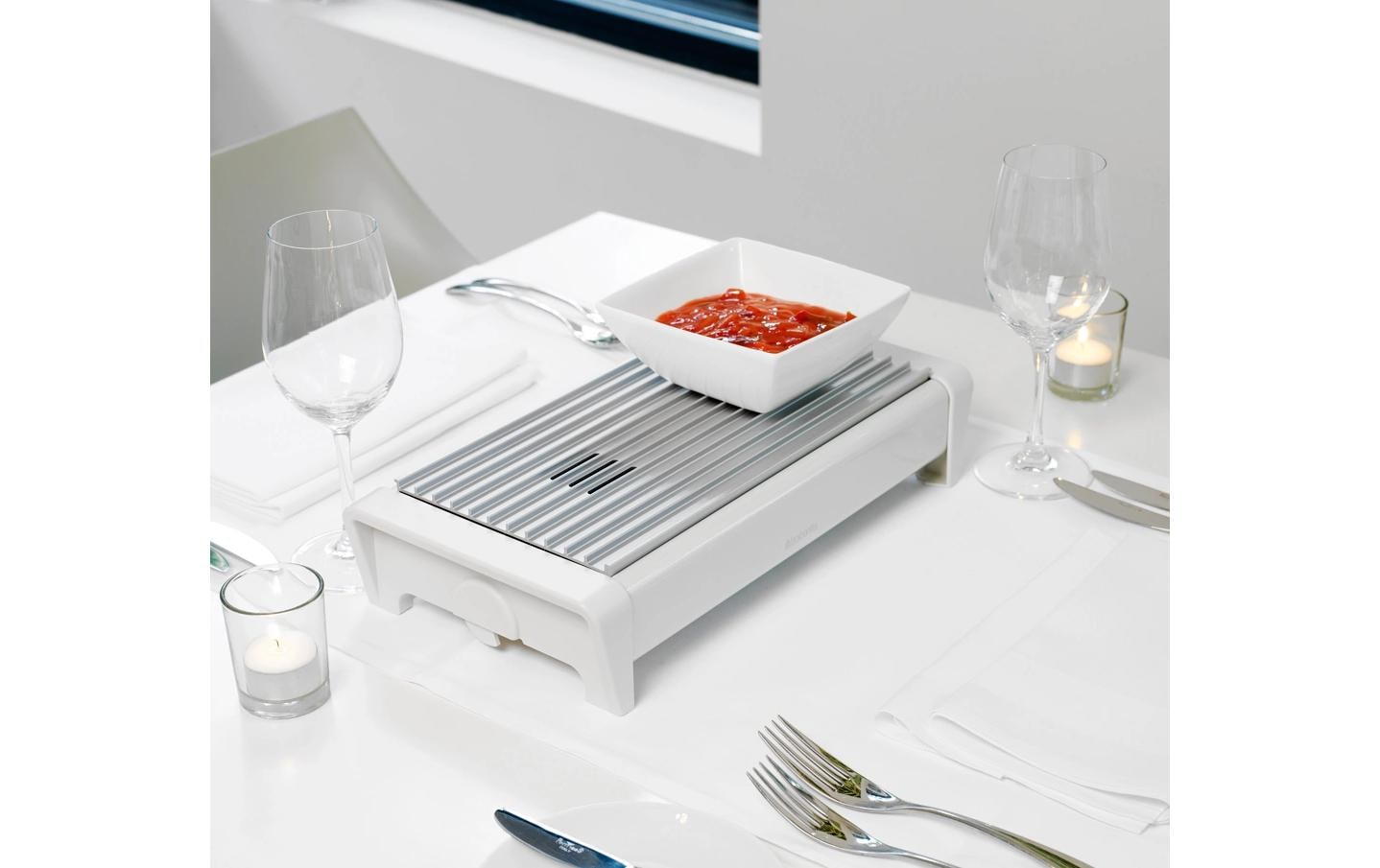 Brabantia Stövchen zweiflammig Weiss