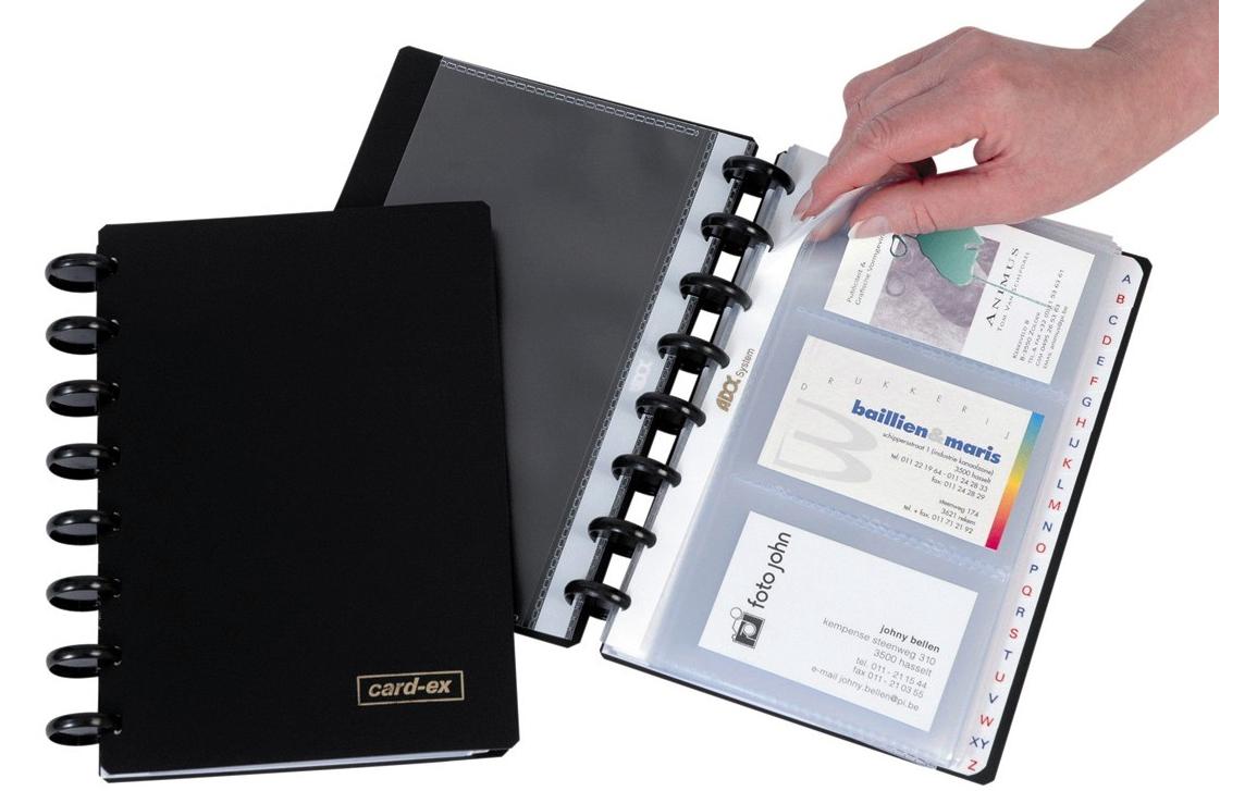 Adoc Ringbuch Card-Ex A5, Schwarz Adoc Ringbuch Card-Ex A5, Schwarz