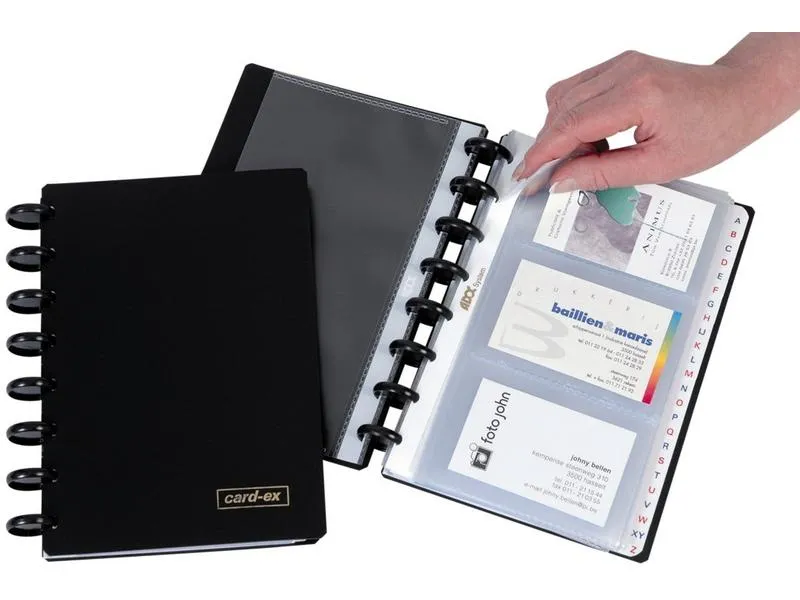 Adoc Ringbuch Card-Ex A5, Schwarz Adoc Ringbuch Card-Ex A5, Schwarz