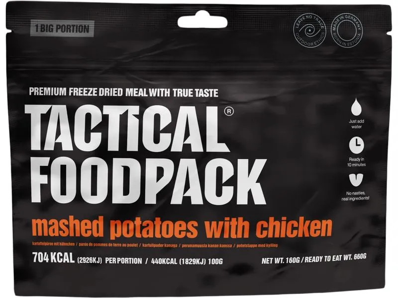 Tactical Foodpack Hauptgericht Kartoffelpüree mit Huhn Tactical Foodpack Hauptgericht Kartoffelpüree mit Huhn