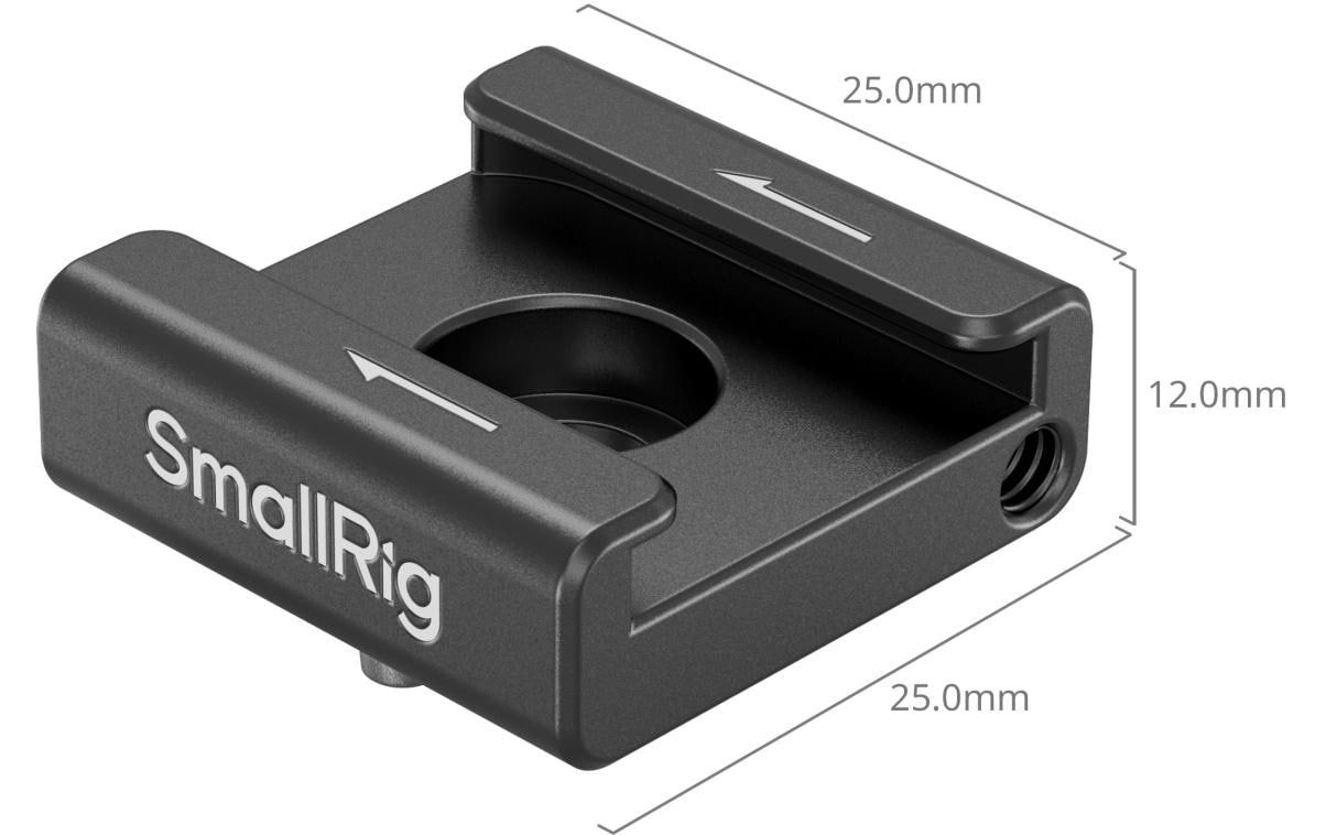 Smallrig Adapter Anti-Twist Cold Shoe Mount Support 2 Stück
