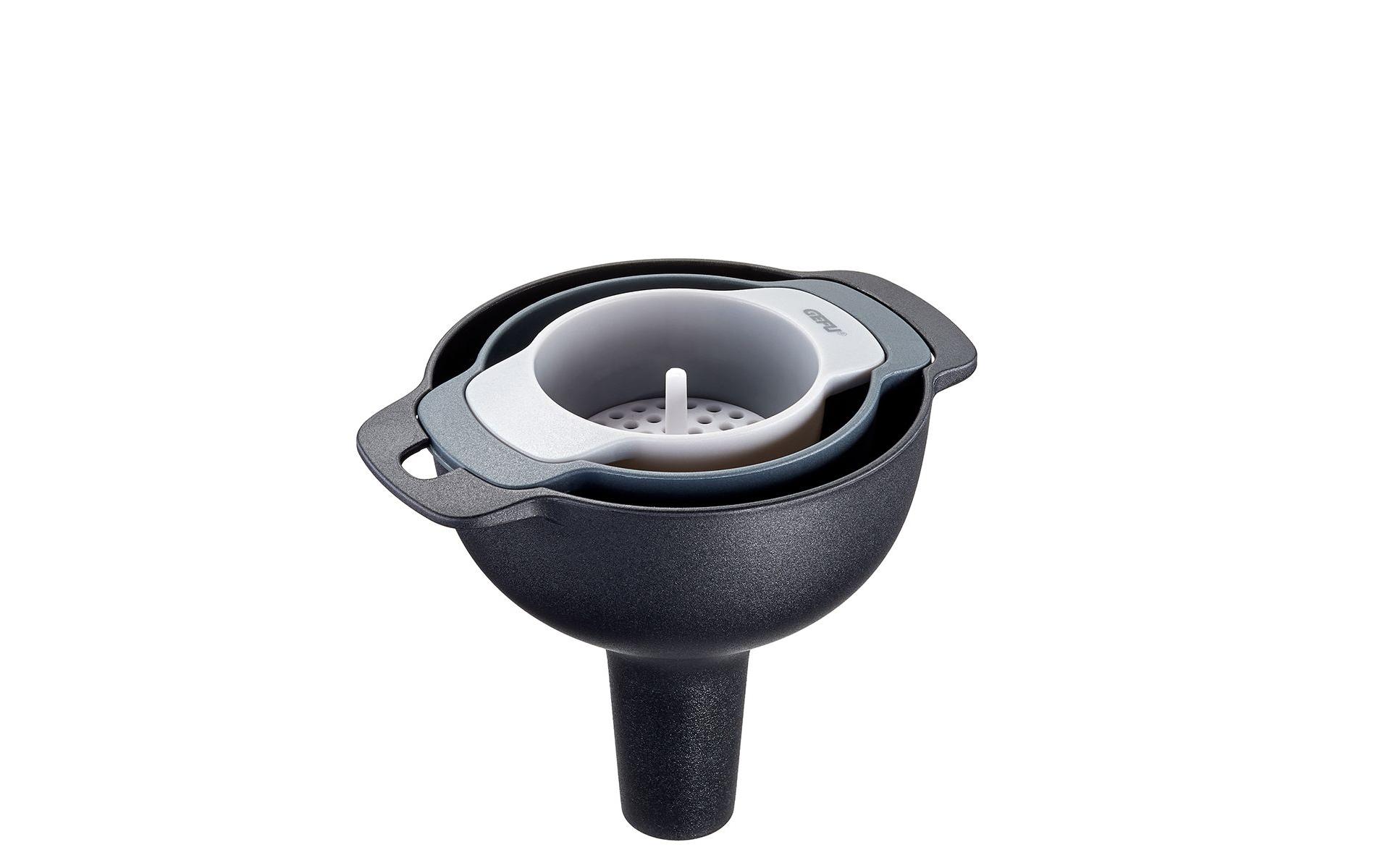 GEFU Trichter Tres 3-teilig, Schwarz