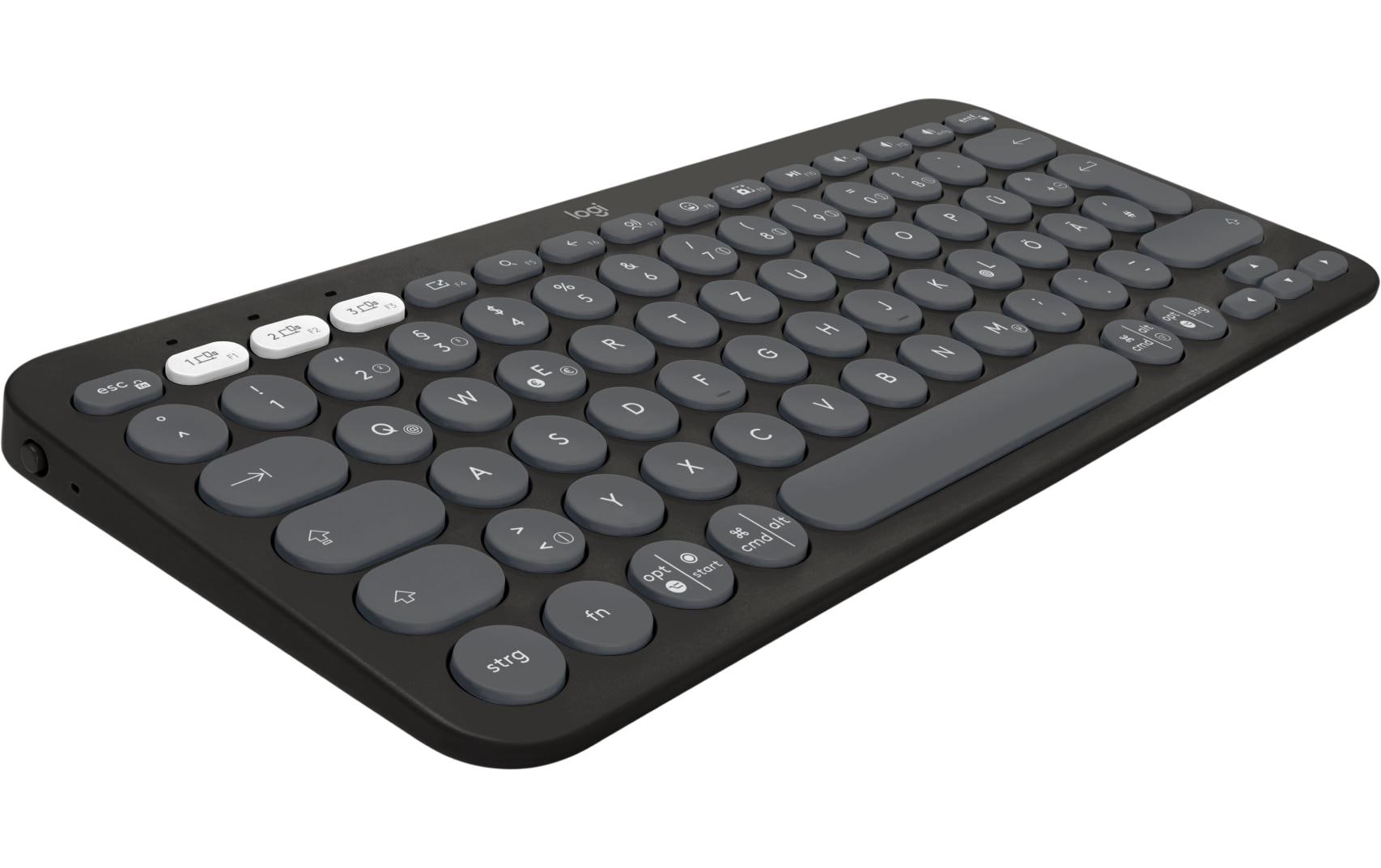 Logitech Pebble Keys 2 K380s Multi-Device-Tastatur Graphit Logitech Pebble Keys 2 K380s Multi-Device-Tastatur Graphit