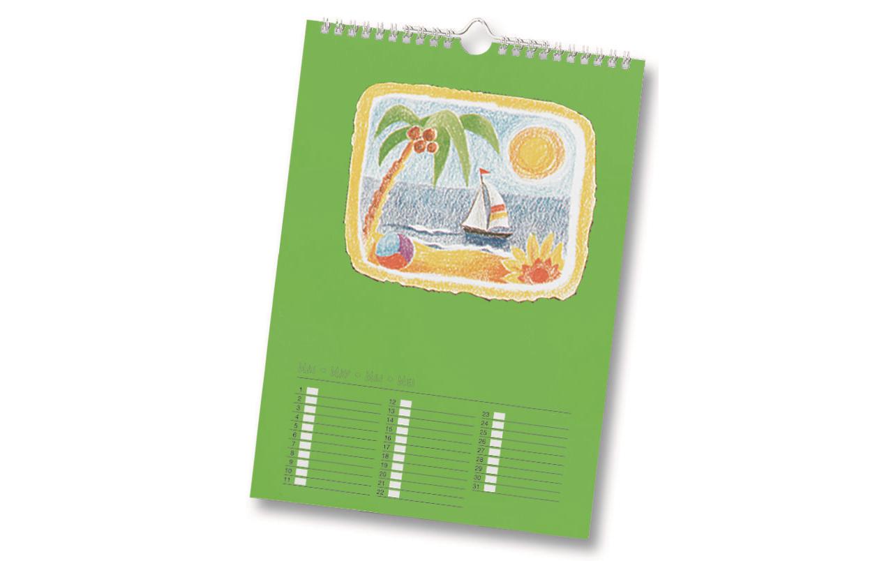 Folia Dauerkalender A4, Mehrfarbig Folia Dauerkalender A4, Mehrfarbig