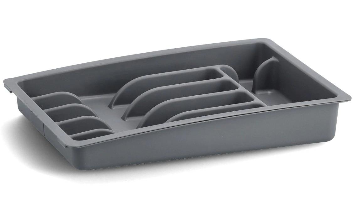 Zeller Present Besteckkasten Grau ausz. Grau