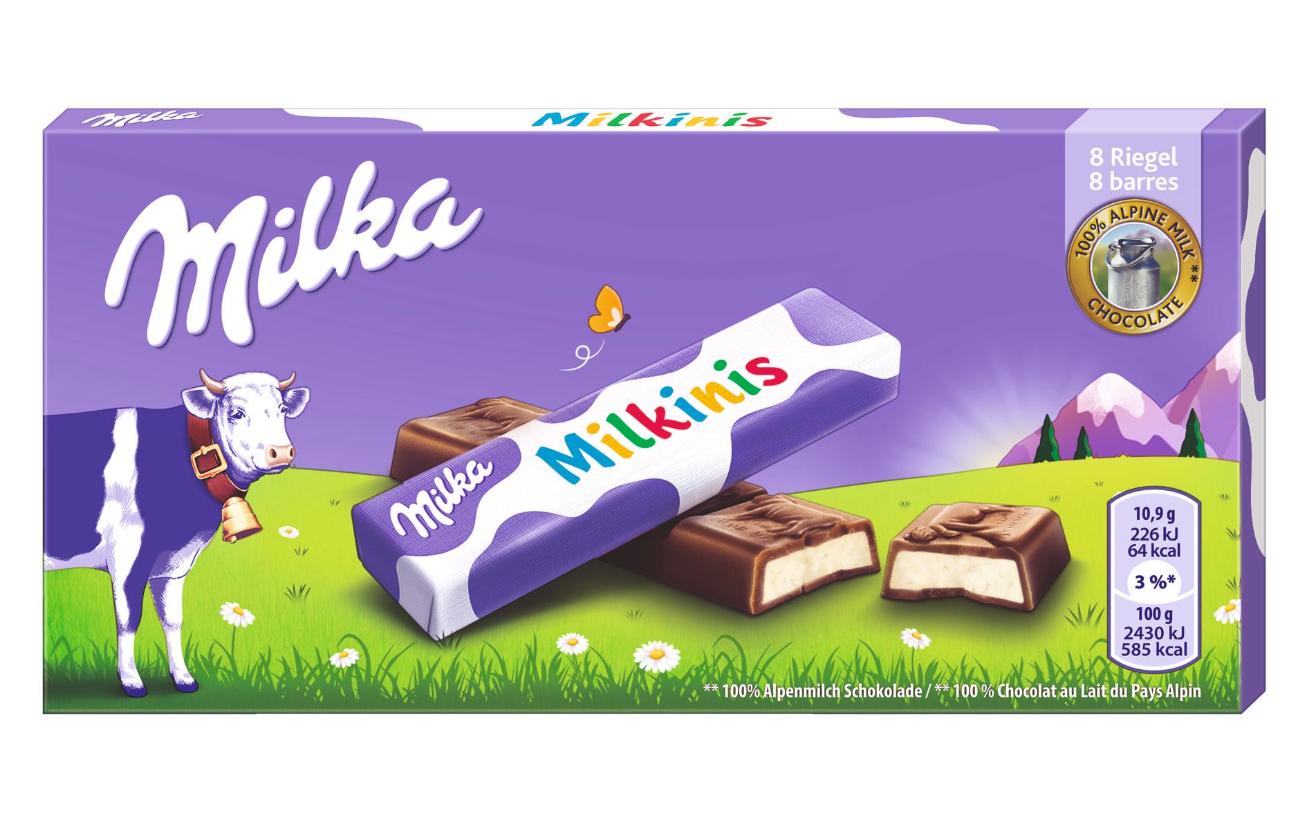 Milka Schokoladenriegel Milkinis 88 g