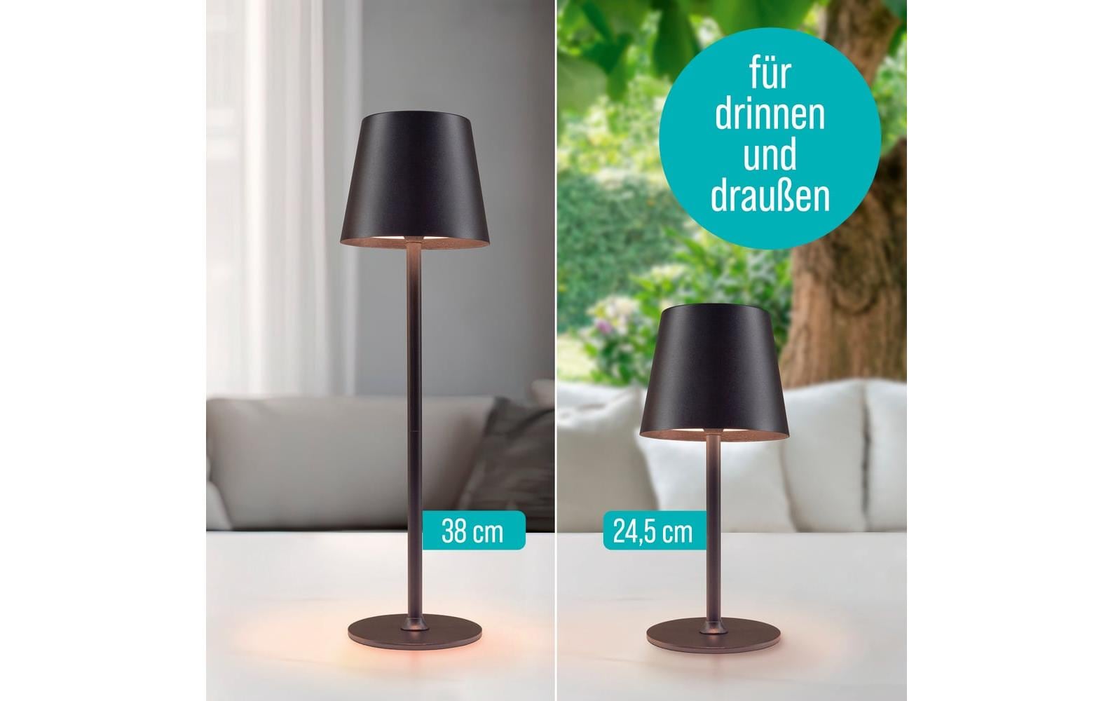 EASYmaxx Tischleuchte mit USB-Anschluss Schwarz EASYmaxx Tischleuchte mit USB-Anschluss Schwarz