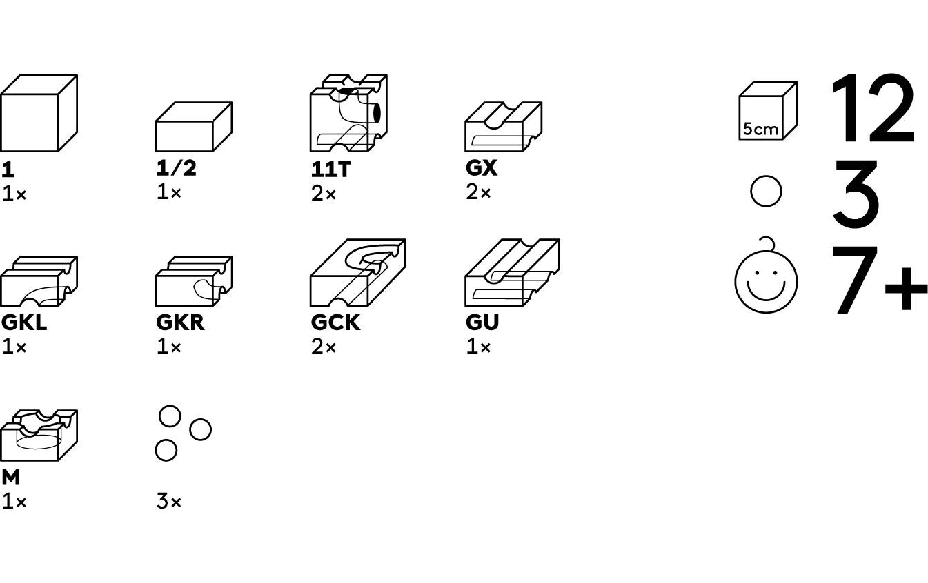 Cuboro Kugelbahn Zubehör CUBORO SUB