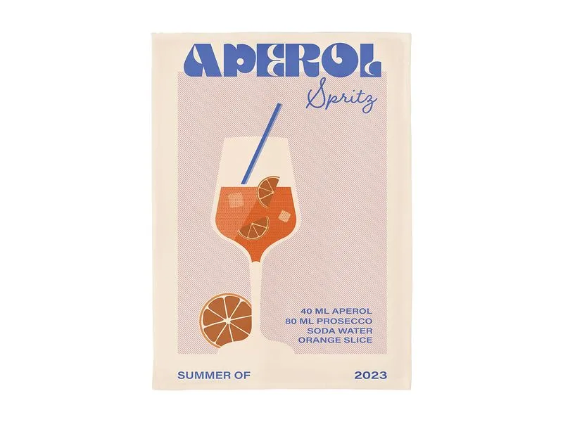 Chic Mic Geschirrtuch Aperol (2025) 50 x 70 cm Chic Mic Geschirrtuch Aperol (2025) 50 x 70 cm