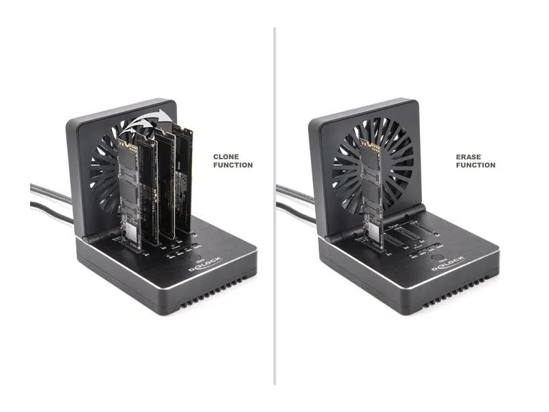 Delock M.2 Dockingstation USB 20 Gbps, für 4 x M.2 NVMe PCIe SSD Delock M.2 Dockingstation USB 20 Gbps, für 4 x M.2 NVMe PCIe SSD