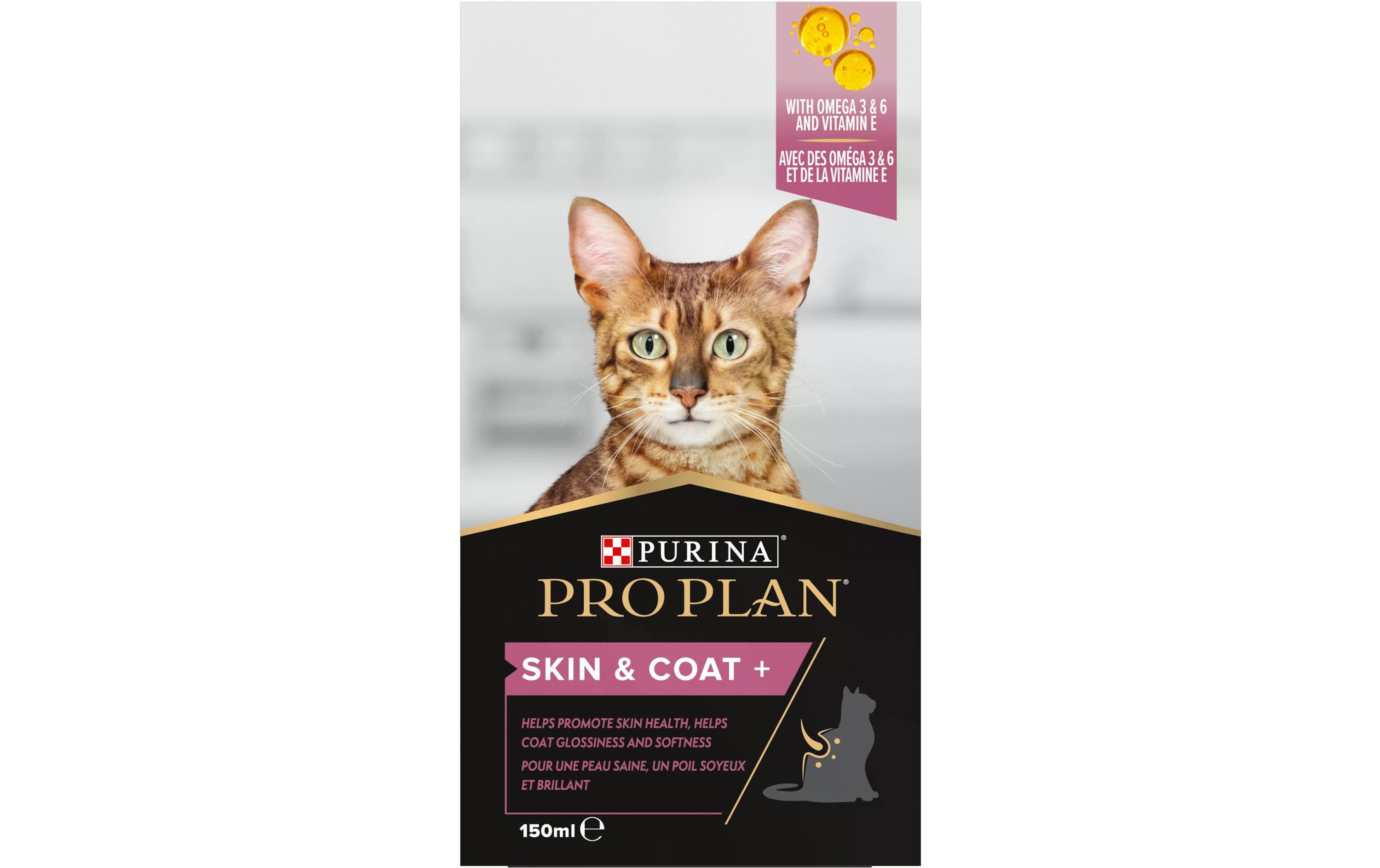 Purina Pro Plan Katzen-Nahrungsergänzung Skin & Coat+ 150 ml Purina Pro Plan Katzen-Nahrungsergänzung Skin & Coat+ 150 ml