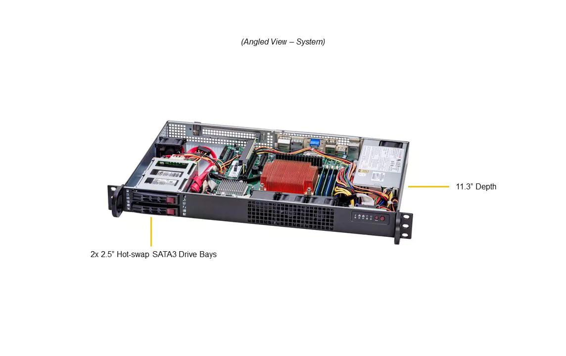 Supermicro Barebone IoT SuperServer SYS-111AD-HN2 Supermicro Barebone IoT SuperServer SYS-111AD-HN2
