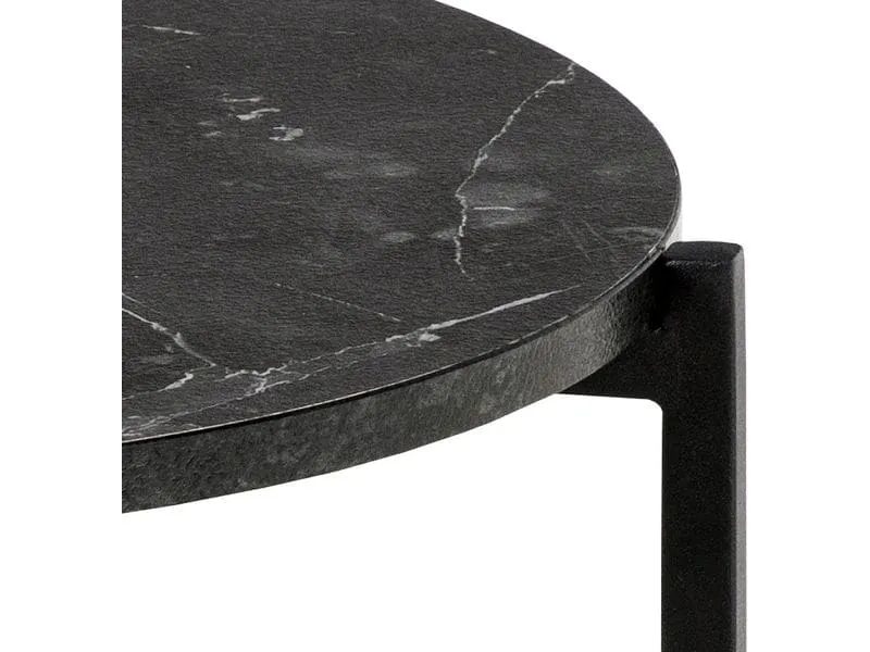 AC Design Couchtisch Lamoine Schwarz, Ø 40 x 45 cm