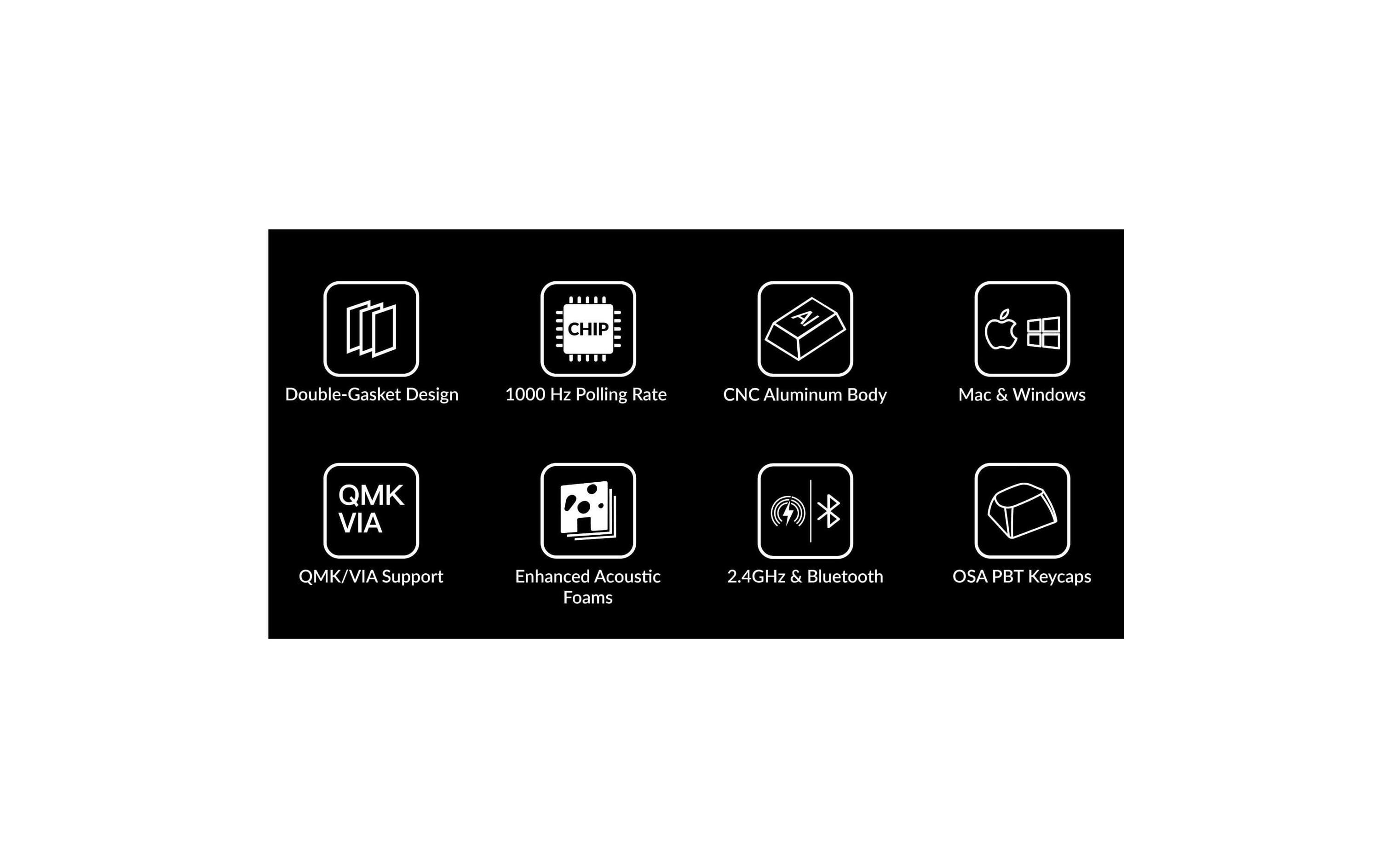 Keychron Gaming-Tastatur Q10 Max Black QMK Red Switch Keychron Gaming-Tastatur Q10 Max Black QMK Red Switch