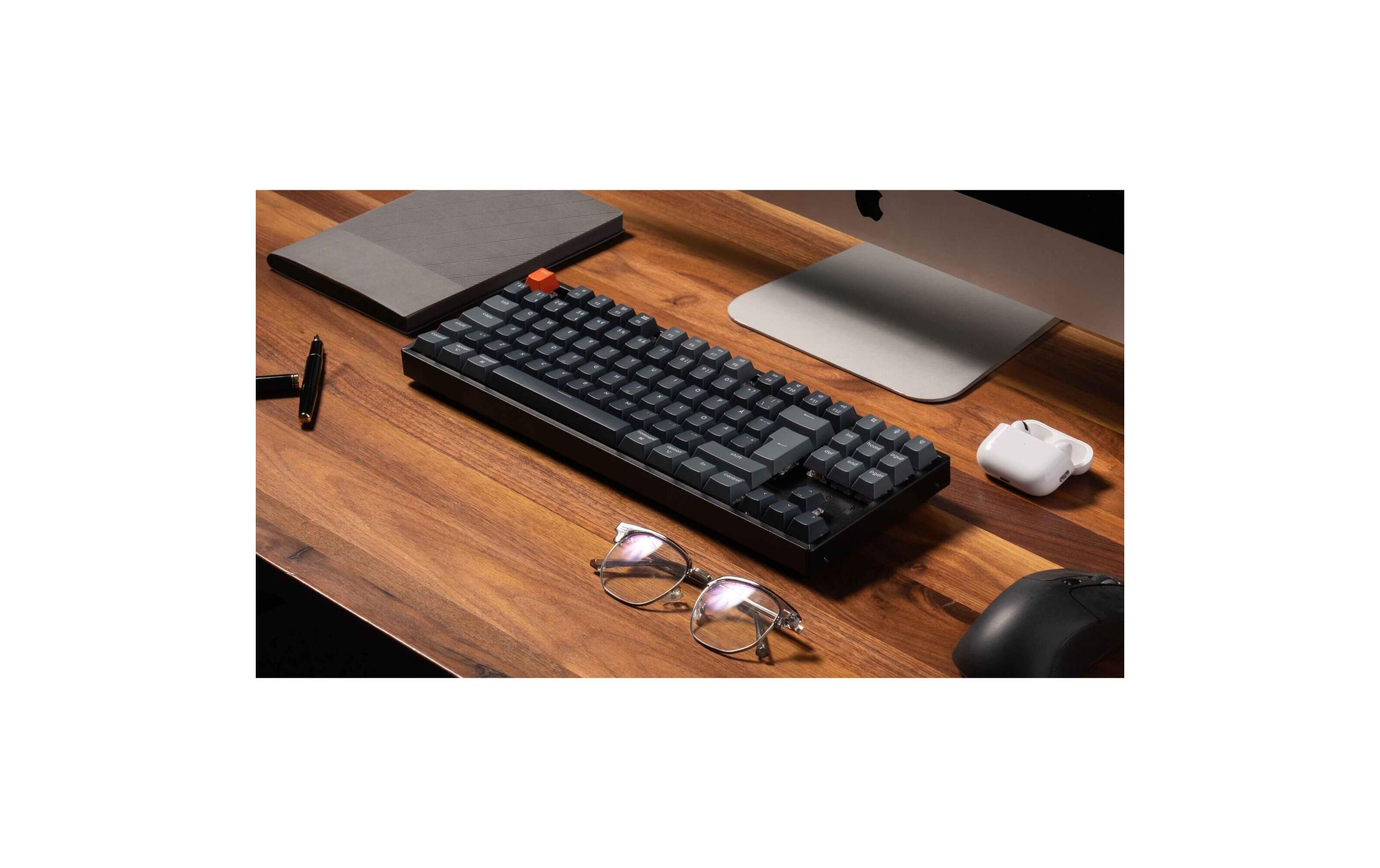 Keychron Gaming-Tastatur K8 QMK Version 2 Brown Switch Keychron Gaming-Tastatur K8 QMK Version 2 Brown Switch