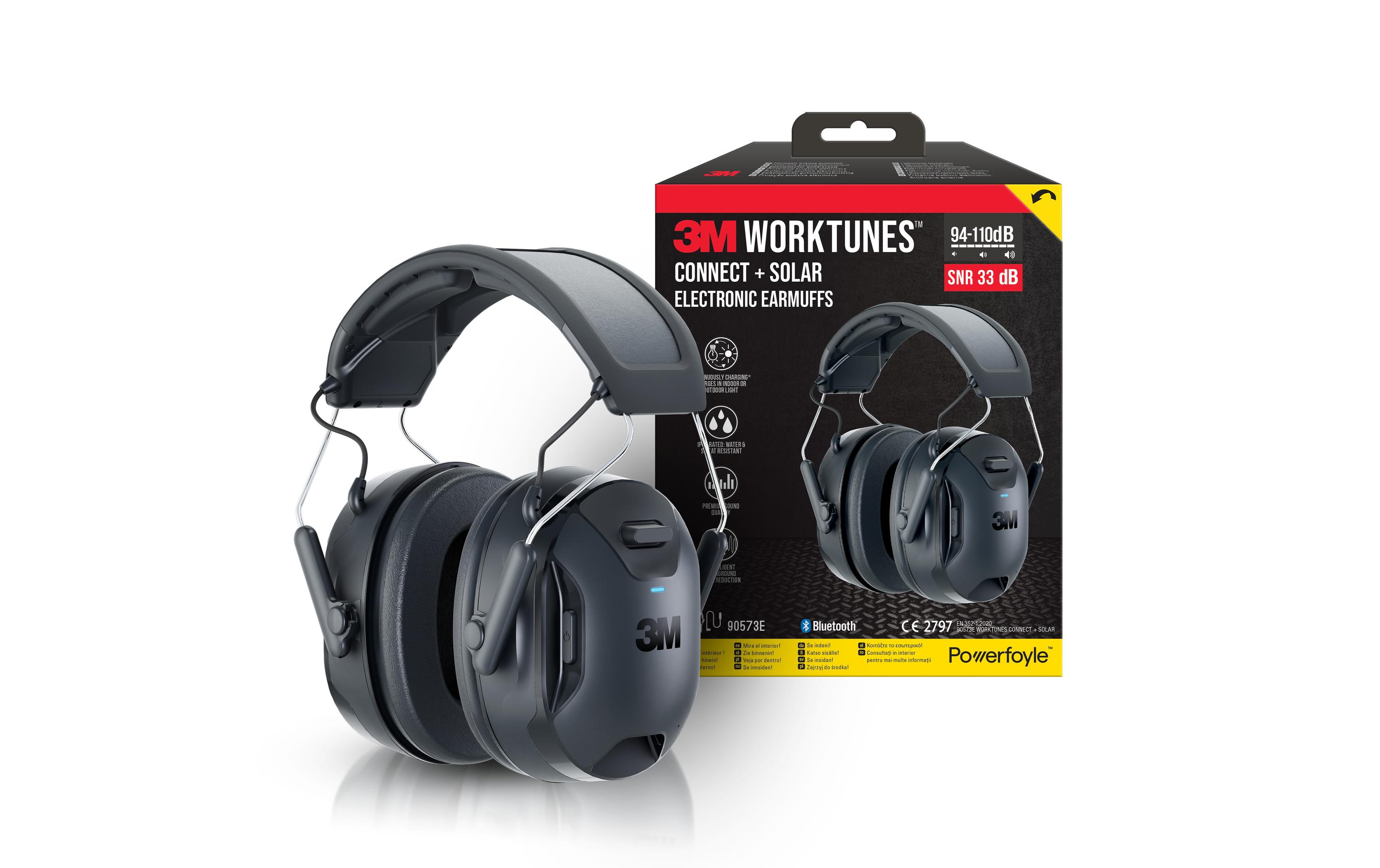 3M Gehörschutz Kapselgehörschützer WorkTunes Connect & Solar