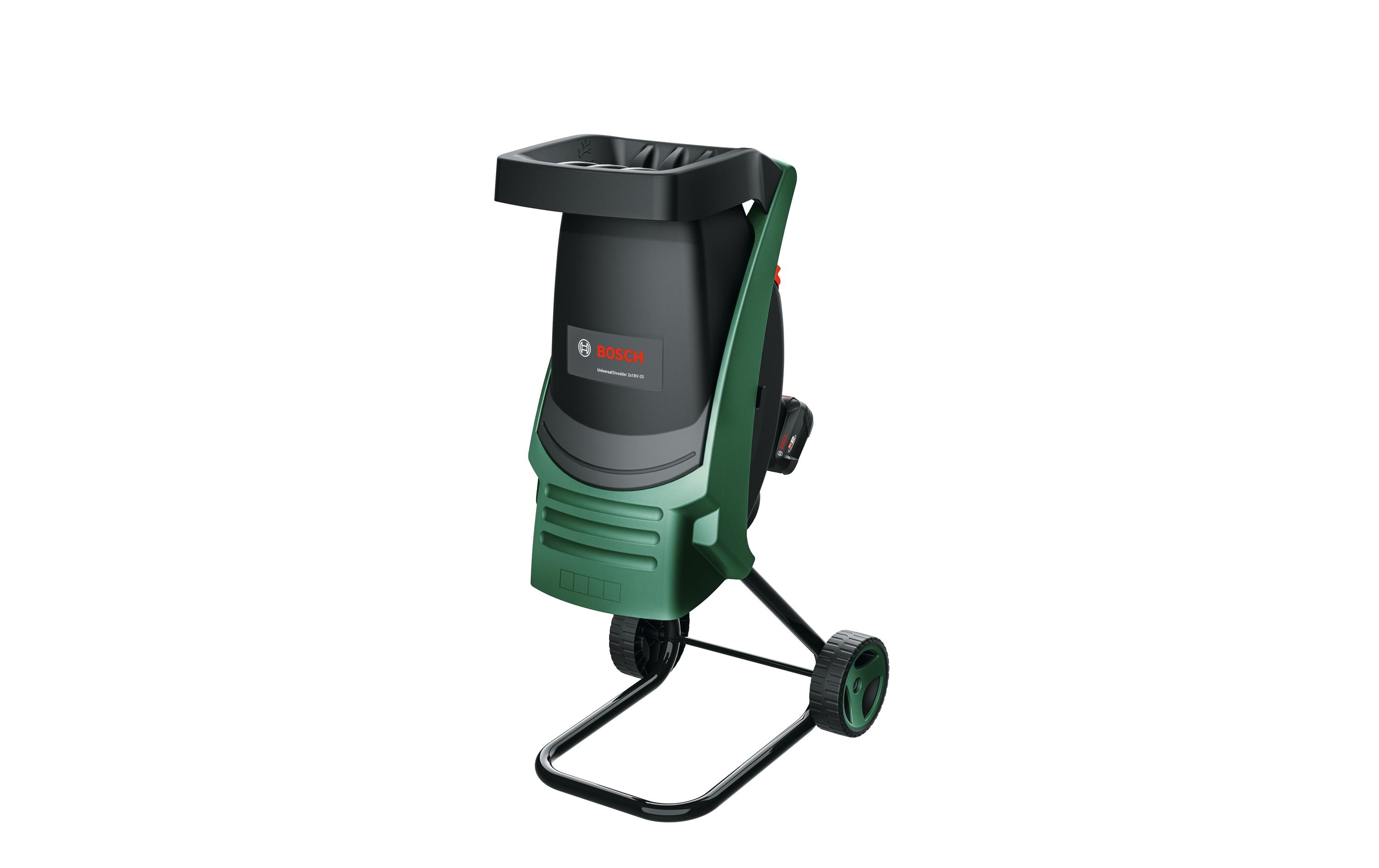 Bosch Häcksler UniversalShredder 2x18 V-25 25 mm 2x Akku