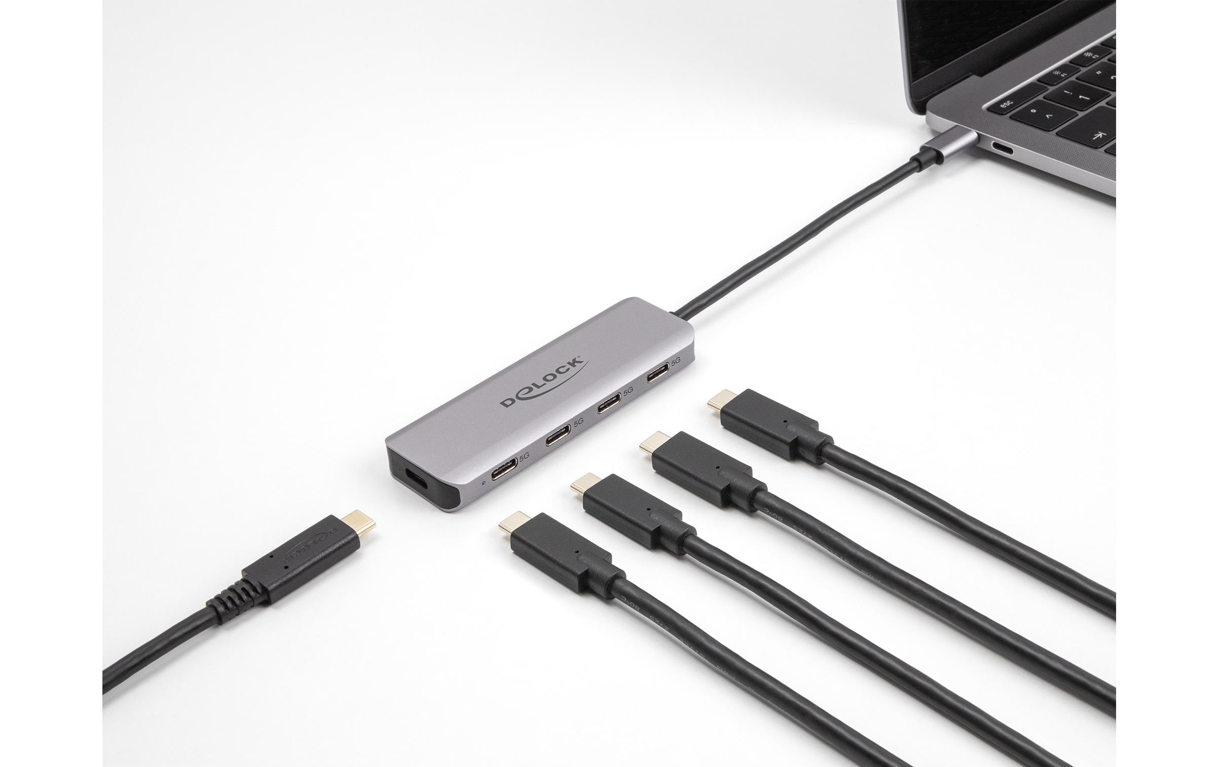 Delock USB-Hub 4x USB C 5Gbps