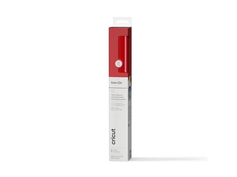 Cricut Aufbügelfolie 30.5 x 61 cm, 1 Stück, Rot