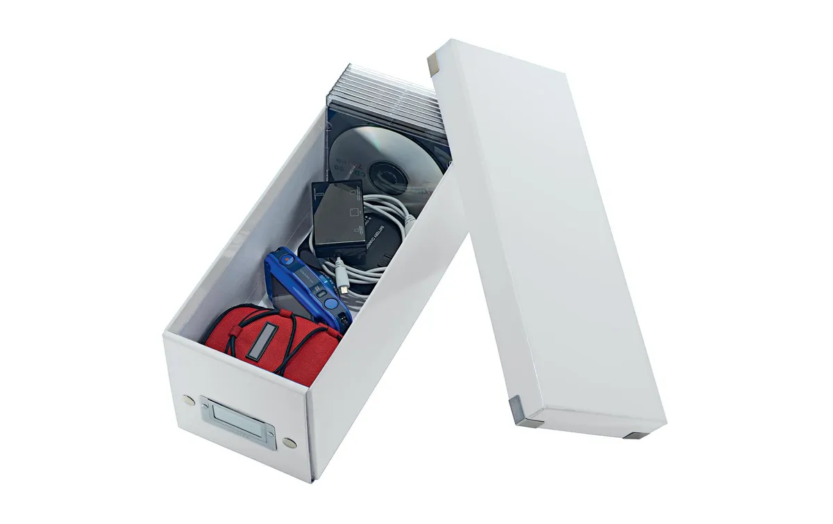 Leitz Kopfhörer & Headset-Halter Click & Store 30 CD-Hüllen, Weiss Leitz Kopfhörer & Headset-Halter Click & Store 30 CD-Hüllen, Weiss
