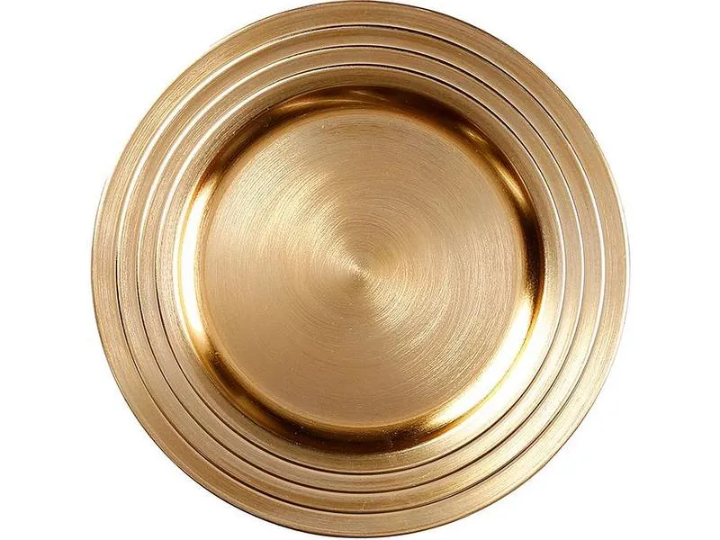 INGES CHRISTMAS DECOR Weihnachtsteller Ø 33 cm, Gold INGES CHRISTMAS DECOR Weihnachtsteller Ø 33 cm, Gold