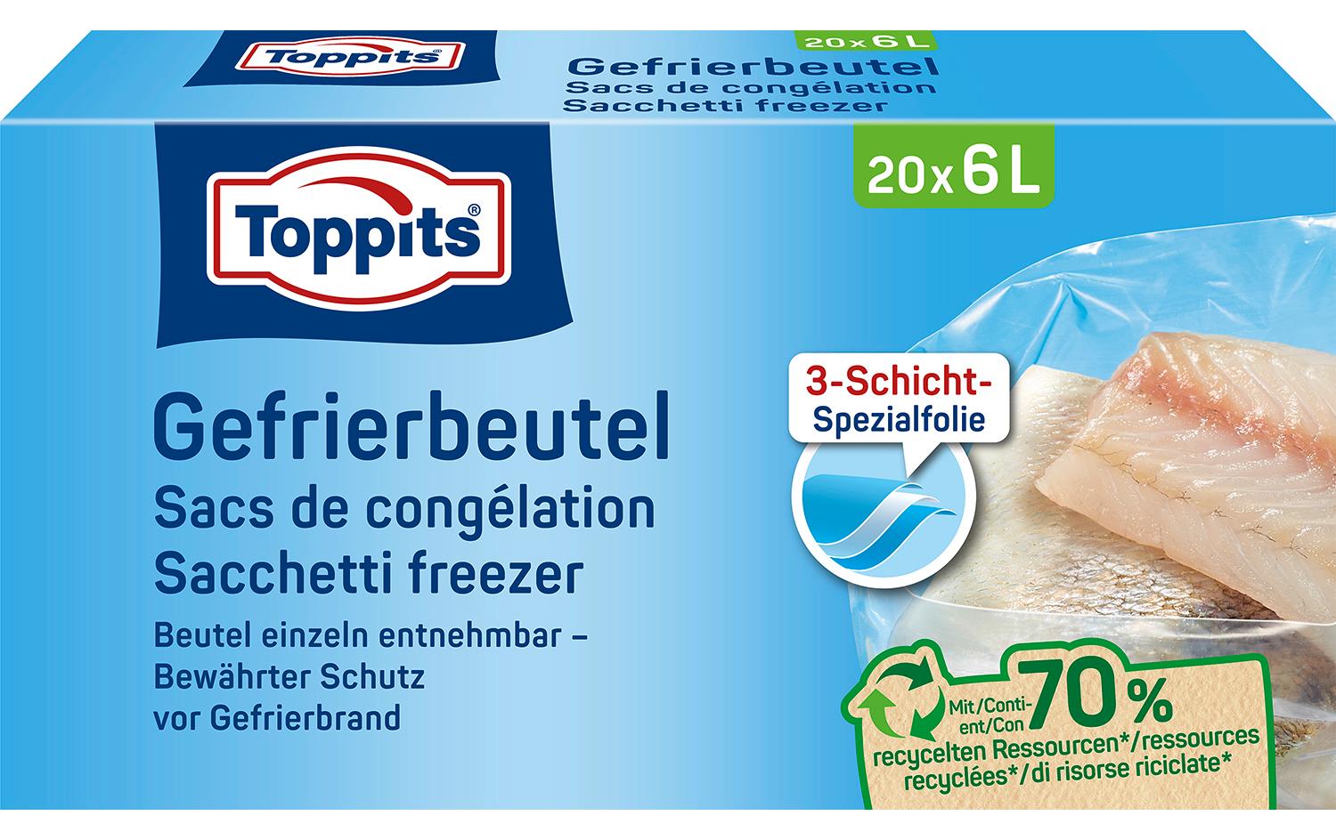 Toppits Gefrierbeutel 20 Stück