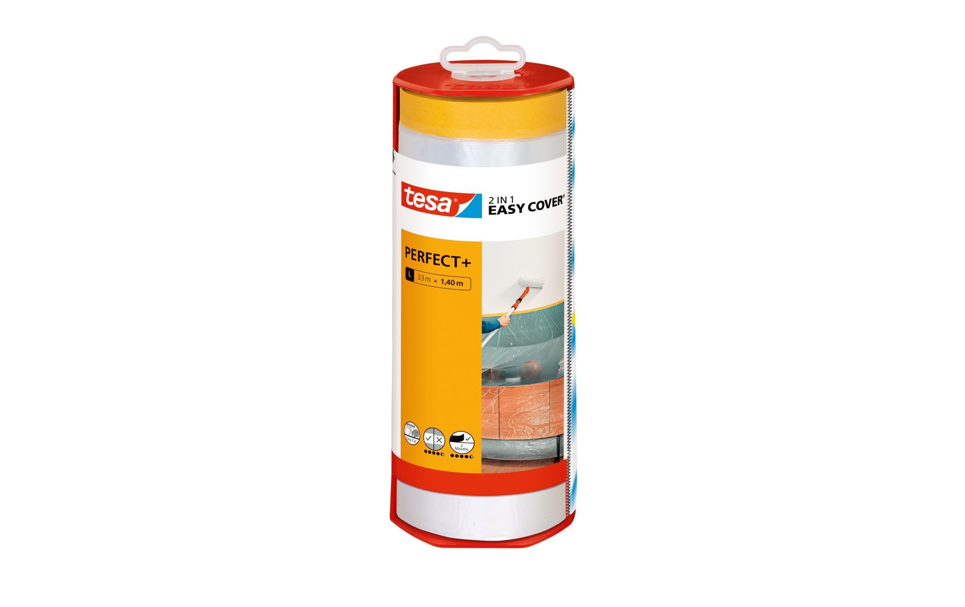 tesa Abdeckfolie Easy Cover Perfect+ Refill L, 33 x 1.4 m