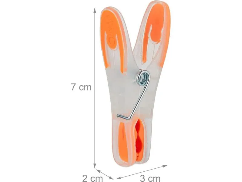 relaxdays Wäscheklammern Soft-Grip 75 Stück