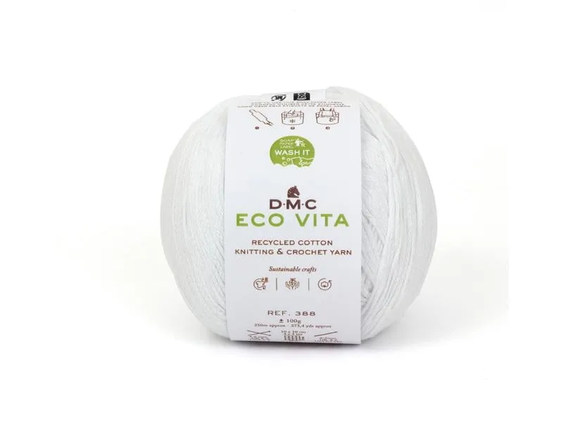 DMC Wolle Eco Vita 100 g, Weiss DMC Wolle Eco Vita 100 g, Weiss