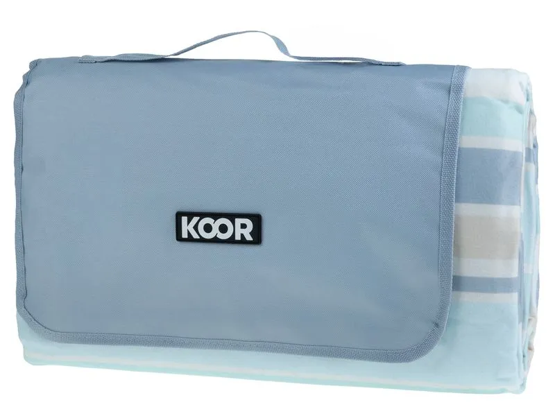 KOOR Picknickdecke Skyline, Blau 150 x 200 cm KOOR Picknickdecke Skyline, Blau 150 x 200 cm