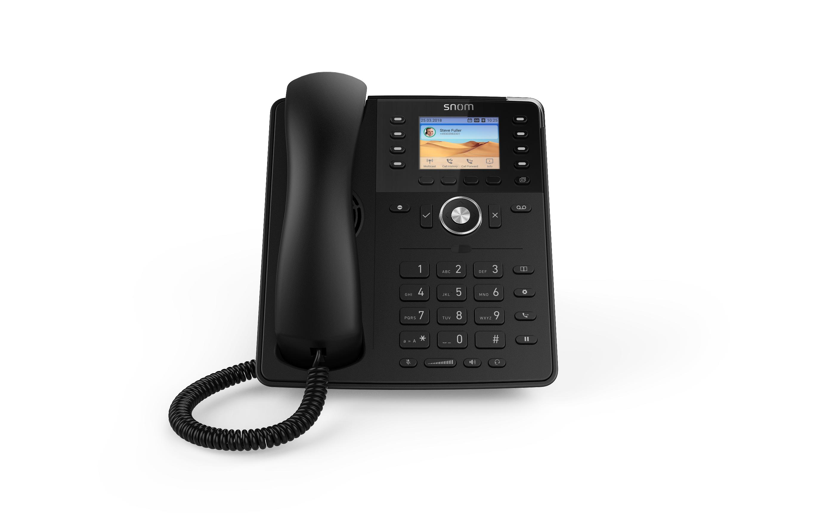 snom Tischtelefon D735 Schwarz